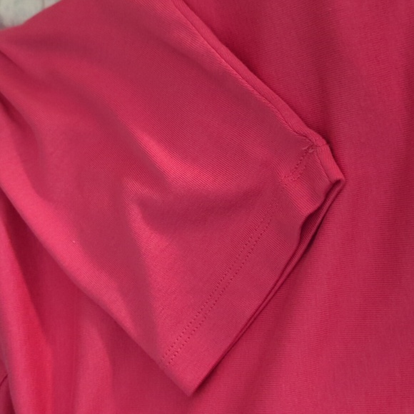 J Jill Knit Top Shirt Perfect Pima Elbow Sleeve Pink Women's Size M / L VCG NICE - Picture 9 of 12